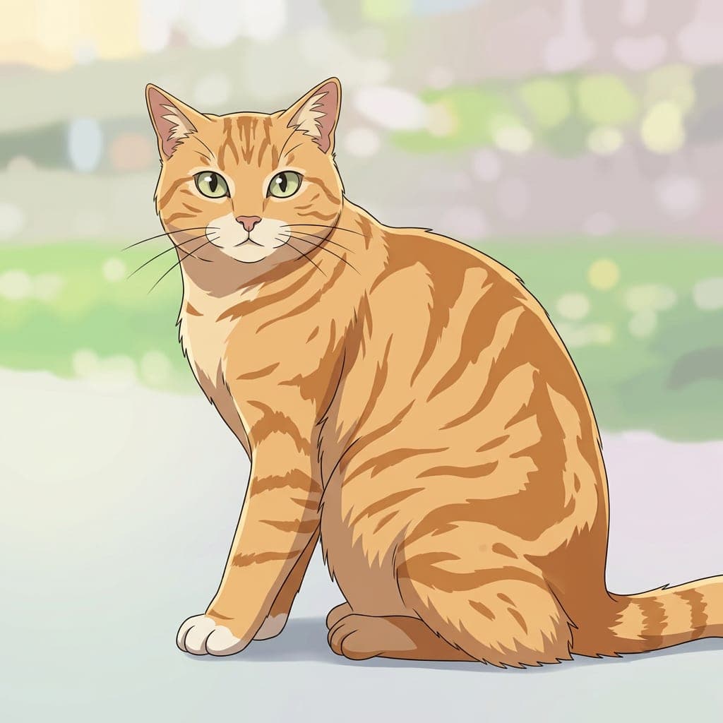 A cat as a anime portrait