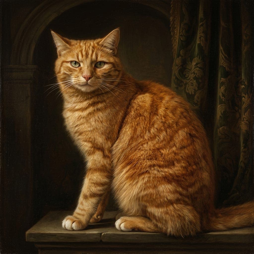 A pet as a renaissance portrait