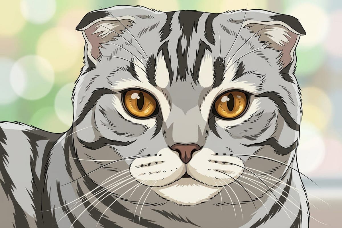 The same cat as a anime portrait